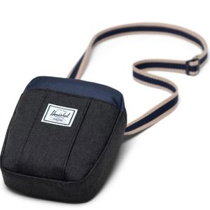 NWT Herschel Supply Company Black Crosshatch Peacoat cruz crossbody bag